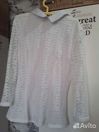 Блузка белая школьная