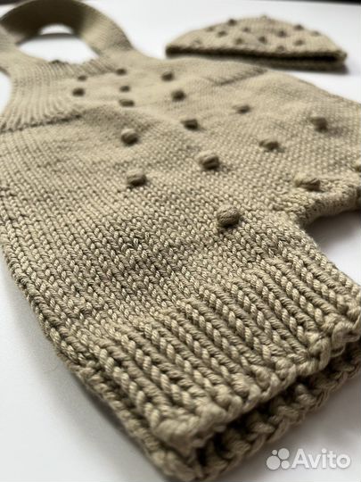 Вязаный костюмчик для ньюборн фотосессии