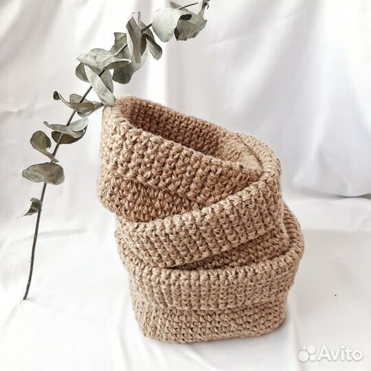 Корзина из джута