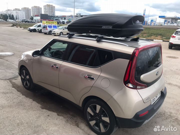 Автобокс Aerobox 470л двусторонний на Киа Соул