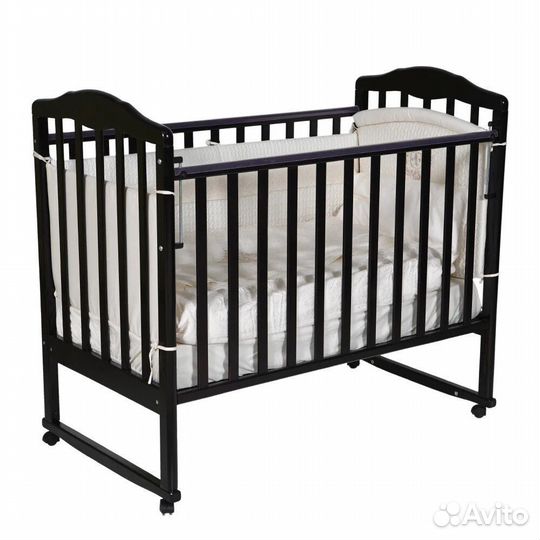 Кроватка Алита-2, слоновая кость, венге