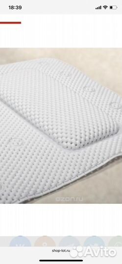 SPA-коврик для ванны с подушкой на присосках