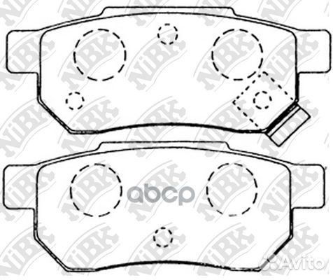 Колодки зад. honda civic 88-01 PN8206 NiBK