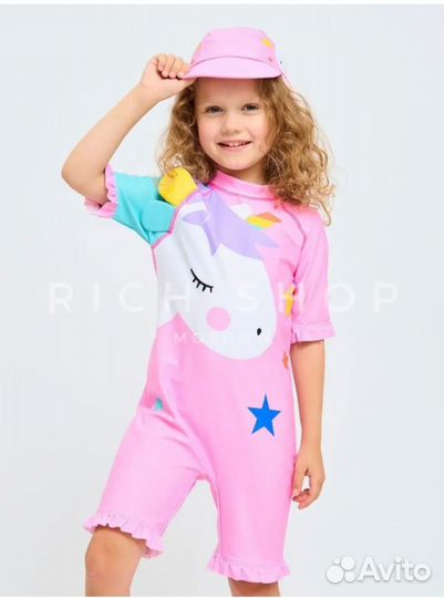 Купальник слитный для девочки