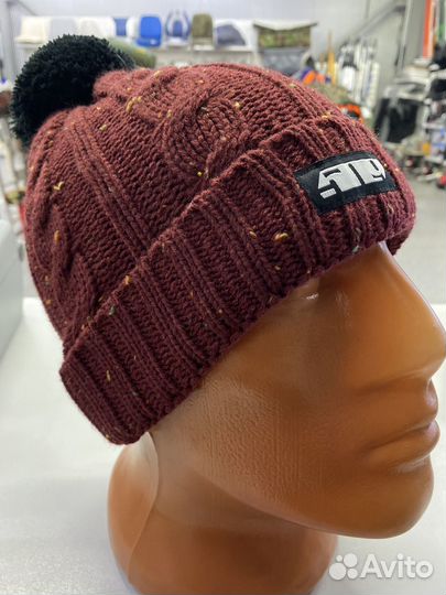 Шапка 509 Fleck Pom Maroon