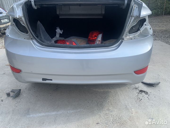 Бампер задний Hyundai Solaris 1 (2011-2014) б/у