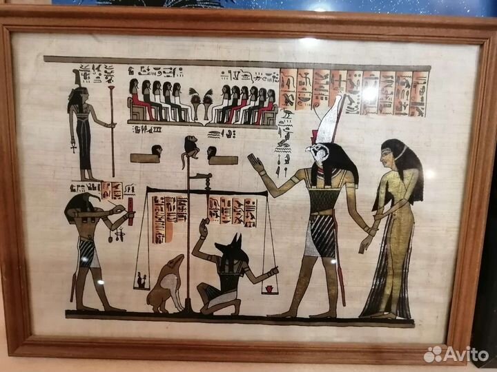 Папирус из Египта в рамке