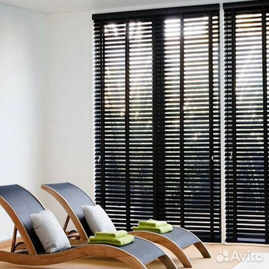 Деревянные жалюзи горизонтальные