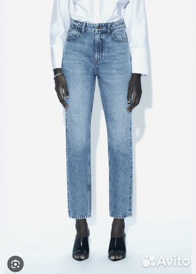 Новые Джинсы Zara mom fit high rise 38