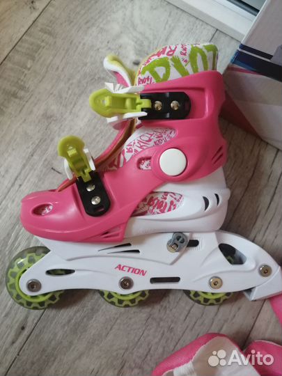 Роликовые коньки детские раздвижные