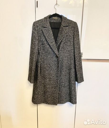 Пальто демисезонное 46 48 шерсть