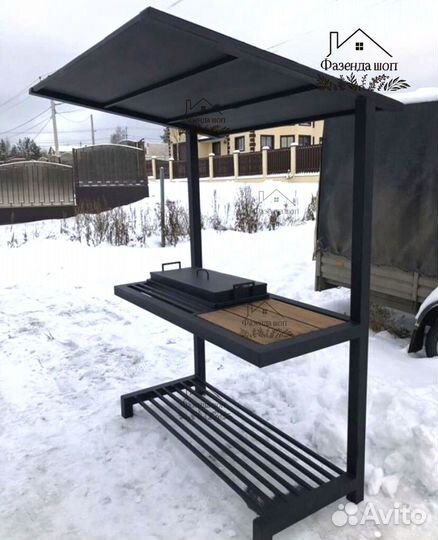 Мангал в стиле loft