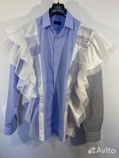 Рубашка в стиле пэчворк