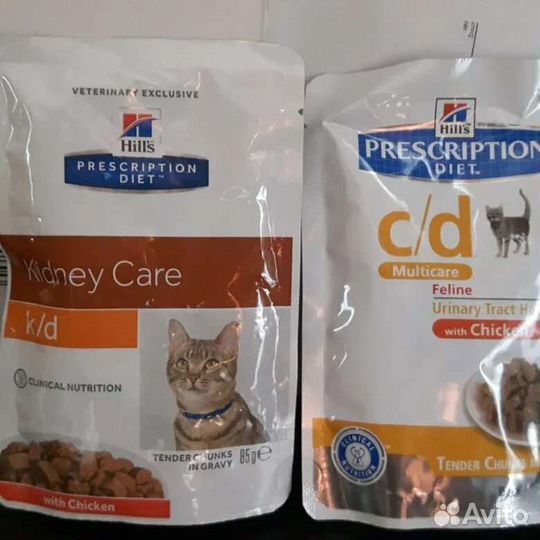 Паучи для кошек диета Хиллс