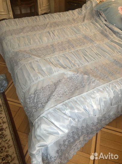 Покрывало и чехлы с рюшами