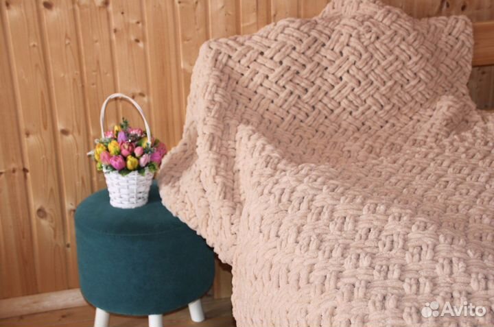 Плед - покрывало на большую кровать (ручнаяработа)