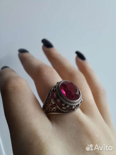 Перстень женский серебро