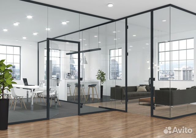 Стеклянные ограждения для офиса
