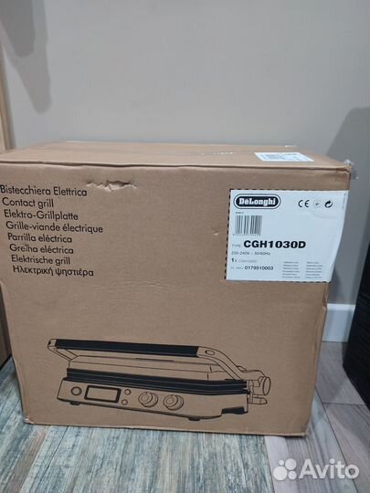 Электрогриль De'Longhi CGH1030D Silver. Новый