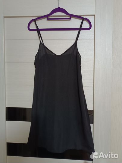 Платье женское длинное чёрное вечернее S 42