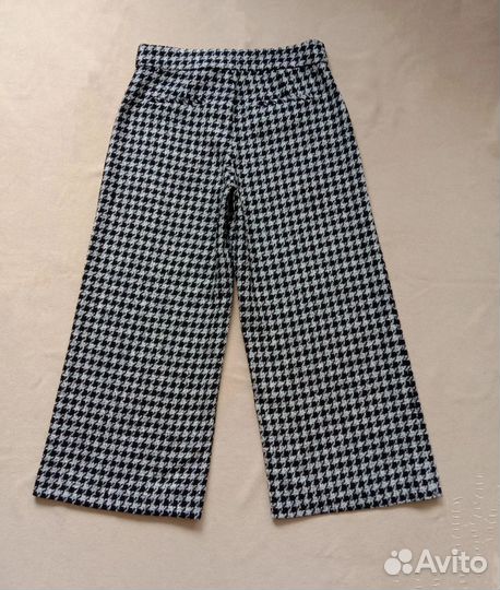 Брюки твидовые широкие 44-46, 46