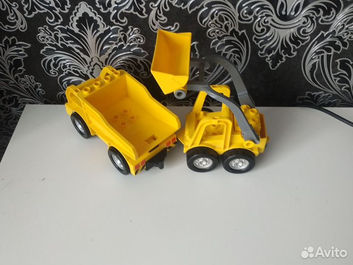 Лего дупло самосвал,погрузчик экскаватор, стройка