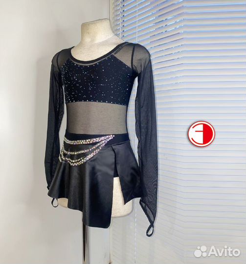 Платье для фигурного катания 115-125 с лосинами