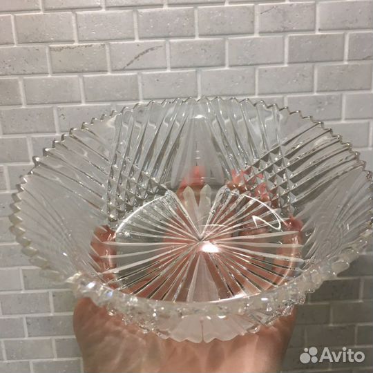 Ваза конфетница хрусталь салатницы СССР