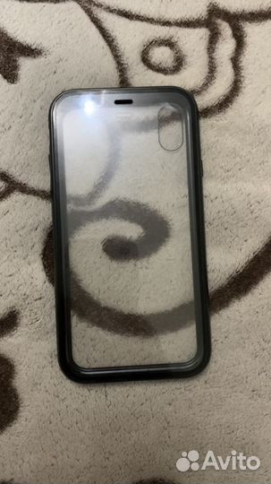 Защитный чехол из стёкла для iPhone XR на магнитах