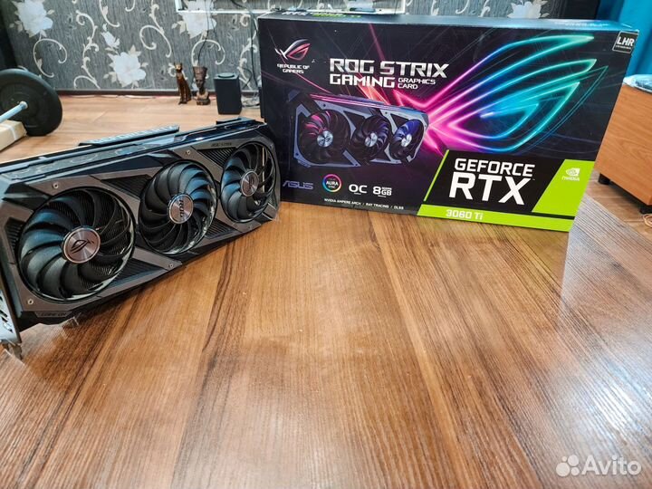 Видеокарта rtx 3060ti Asus Rog Strix