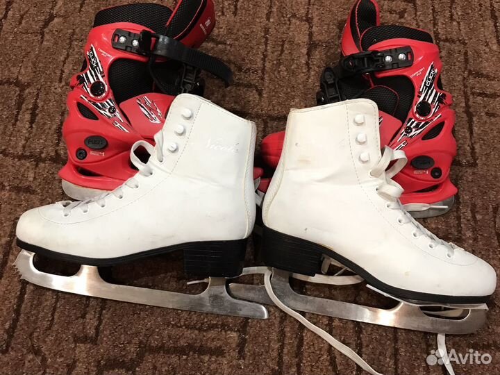 Коньки детские.2 пары
