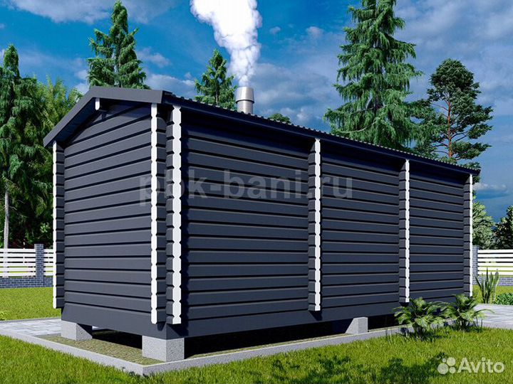 Перевозная баня Дарьяна 6м