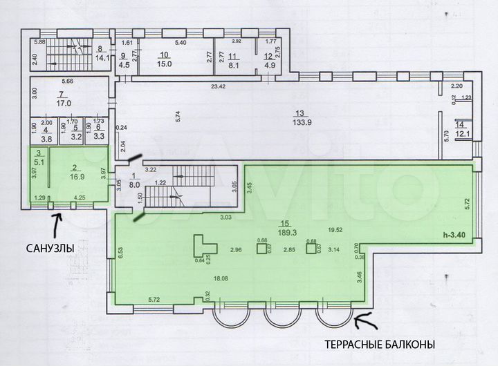 Свободного назначения, 210 м²