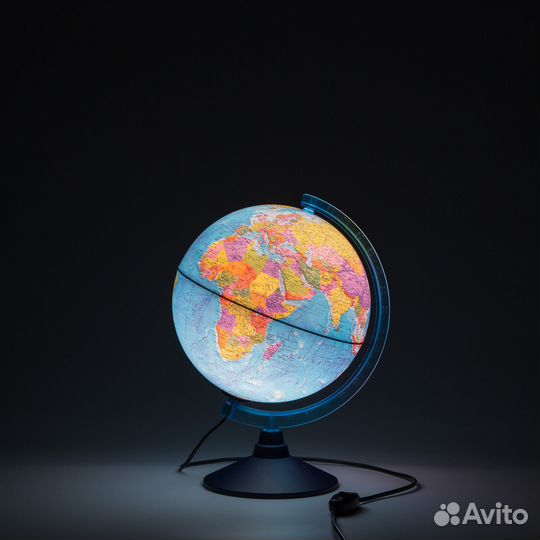 Глобус земли политический с подсветкой 25 см