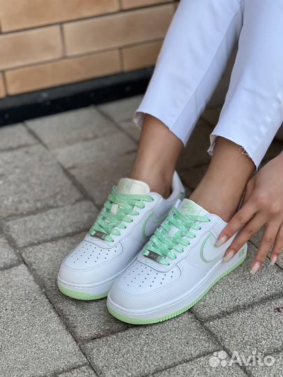 Кроссовки Nike Air Force White Green