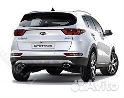 Глушитель Kia Sportage 4. Б.У Двойной выхлоп