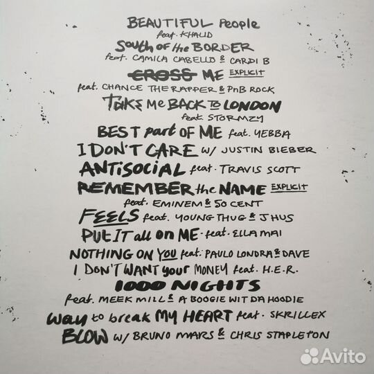 Ed Sheeran – No.6 Collaborations Project