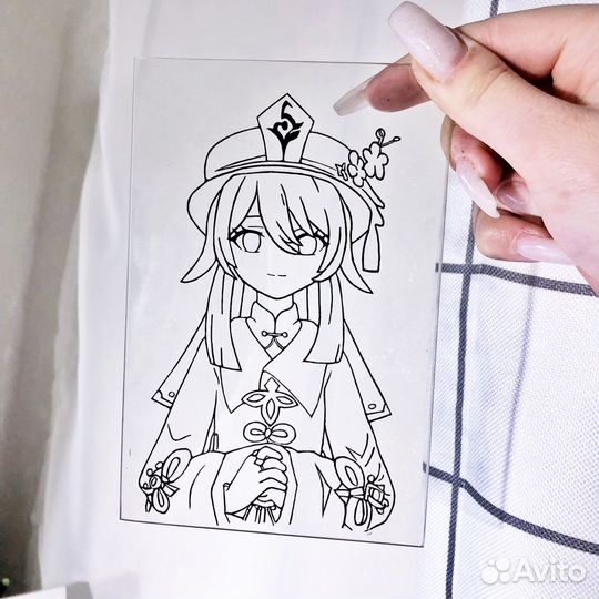 Рисунок на стекле, Ху Тао, Геншин Импакт