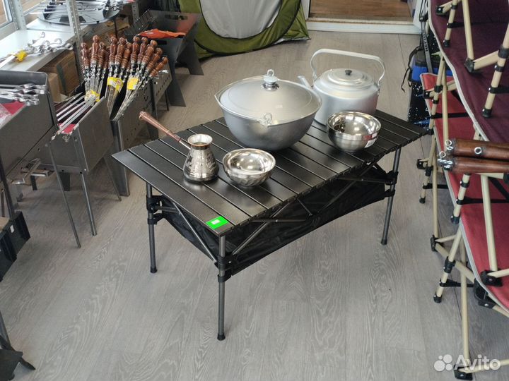 Складной туристический стол 95*55*50 (реечный )