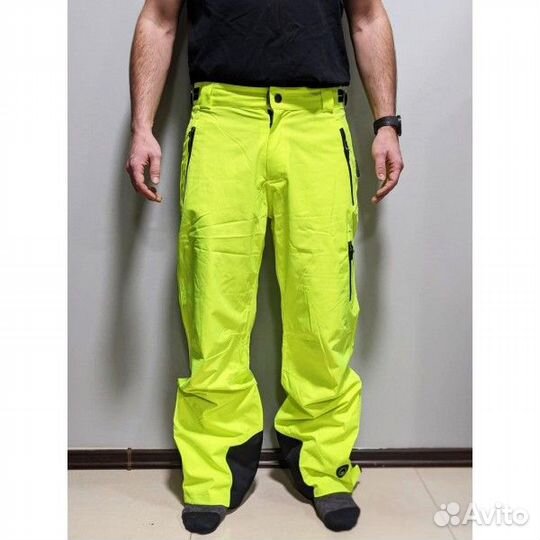 Штаны сноубордические лыжные салатовые мужские
