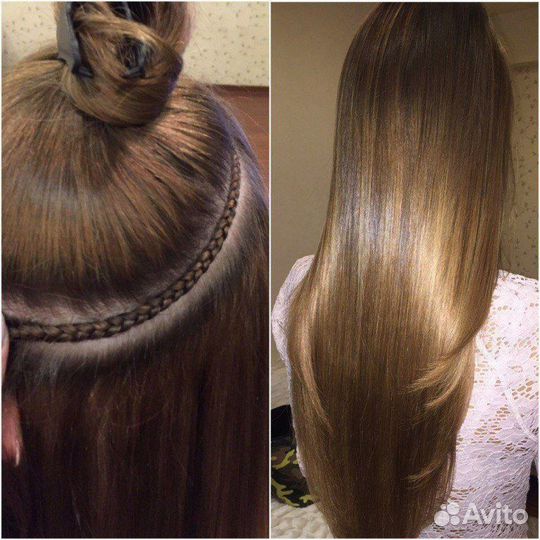 Наращивание и окрашивание волос