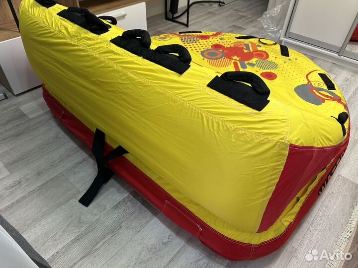 Ватрушка водная трехместная, фал в подарок