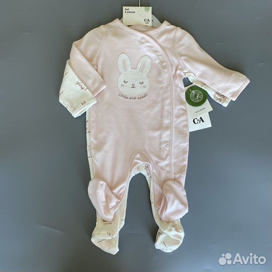 Слип 2 шт C&A 56,74,80