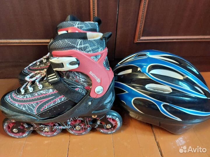 Ролики и шлем, размер 35-38