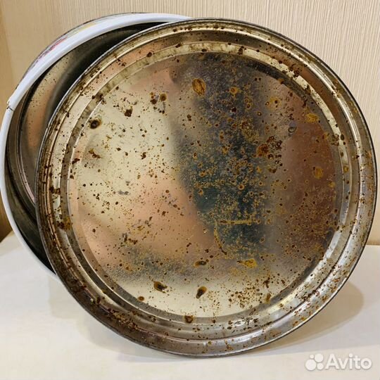 Жестяная металлическая коробка от печенья