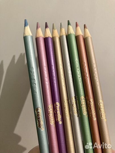 Карандаши Crayola metallic с шиммером