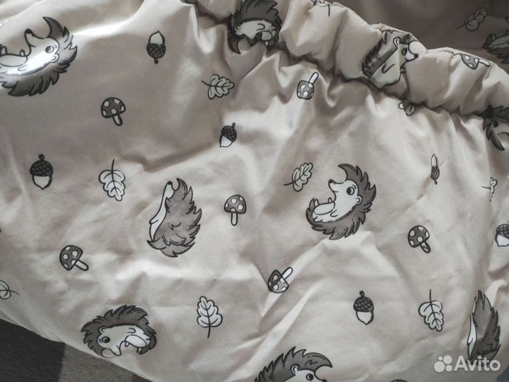 Конверт одеяло на выписку в коляску овчина