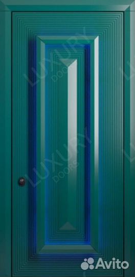 Дизайнерская входная дверь с подсветкой