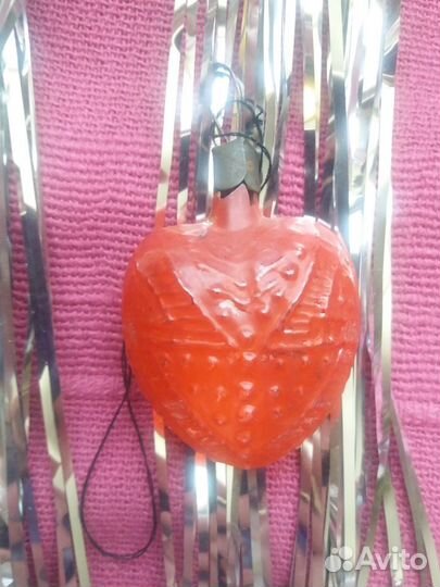 Редкая ёлочная игрушка СССР военных времён