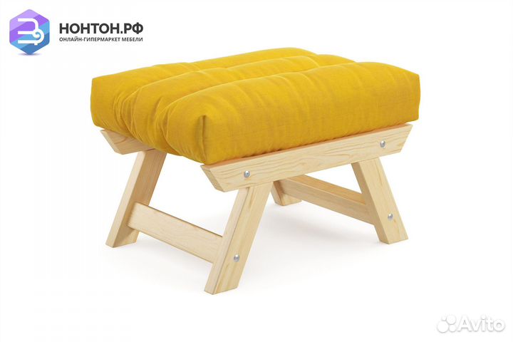 Пуф Амбер желтый